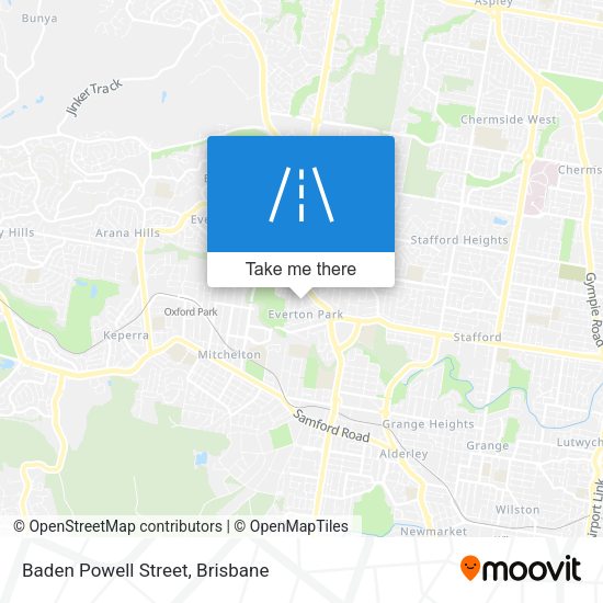 Baden Powell Street map