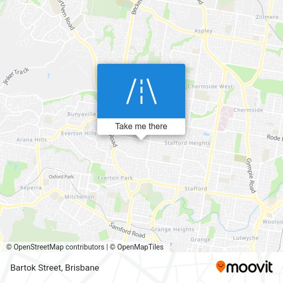 Bartok Street map