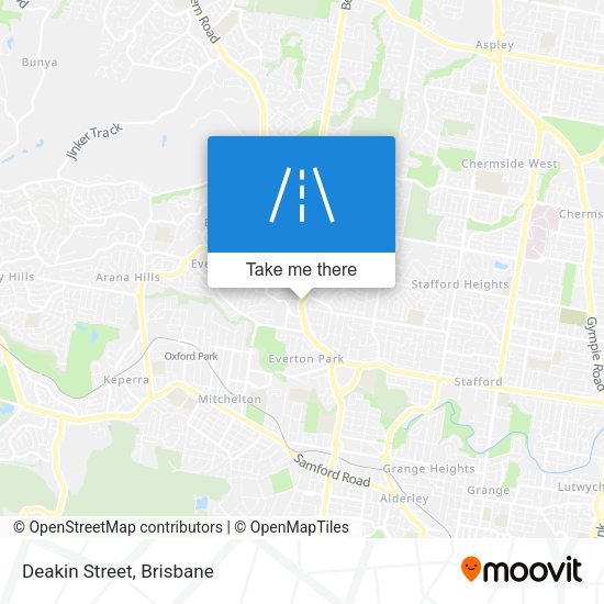 Deakin Street map