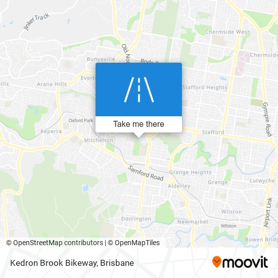 Kedron Brook Bikeway map