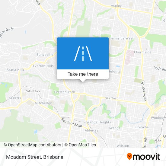 Mcadam Street map