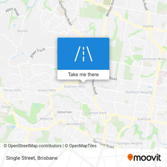 Single Street map