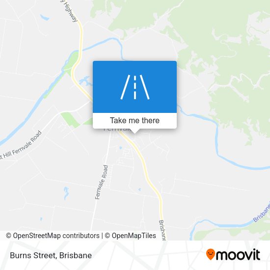 Burns Street map
