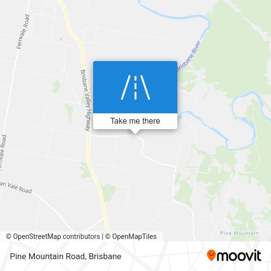 Pine Mountain Road map