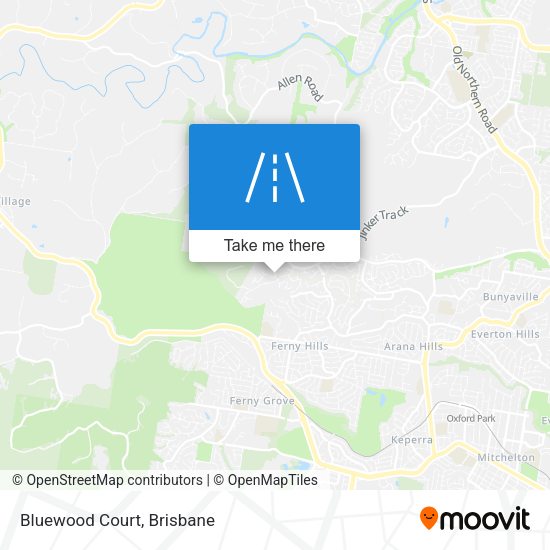 Bluewood Court map