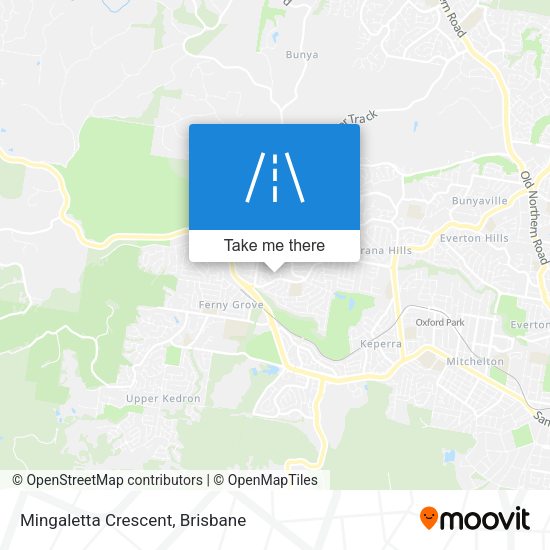 Mingaletta Crescent map