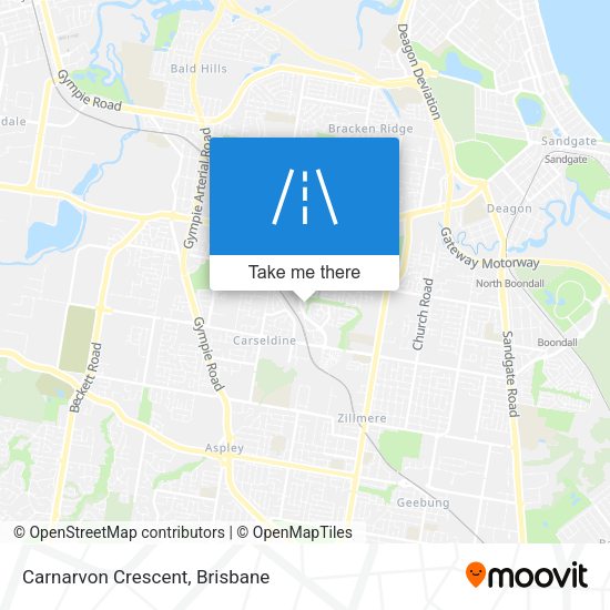 Carnarvon Crescent map
