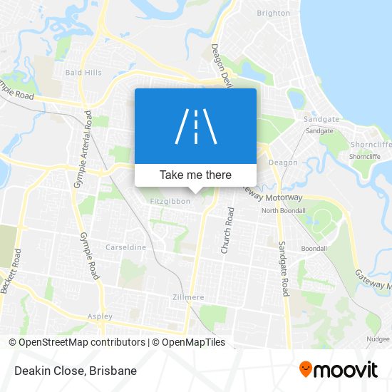 Mapa Deakin Close