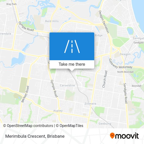 Merimbula Crescent map