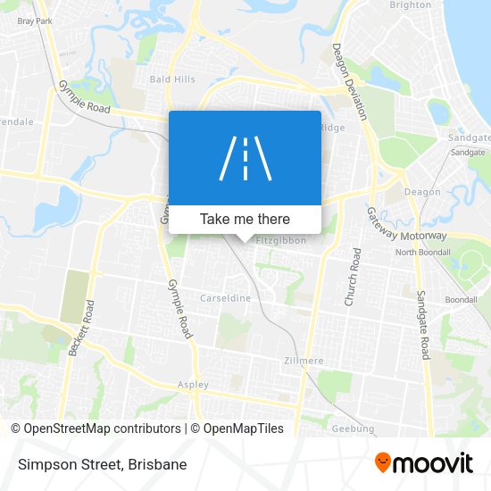 Simpson Street map