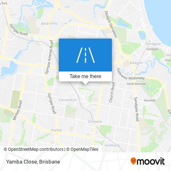 Yamba Close map