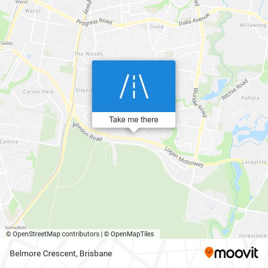 Mapa Belmore Crescent