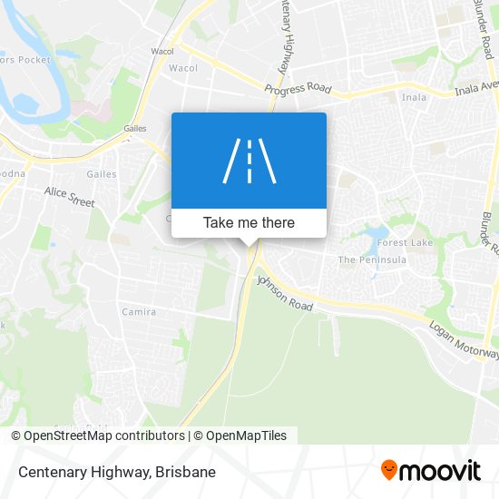 Centenary Highway map