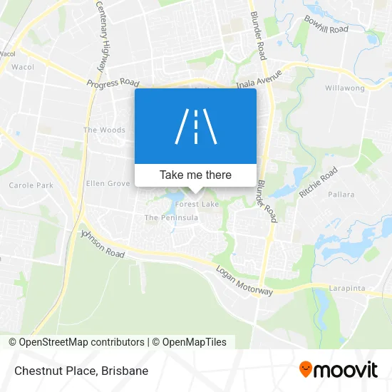 Mapa Chestnut Place