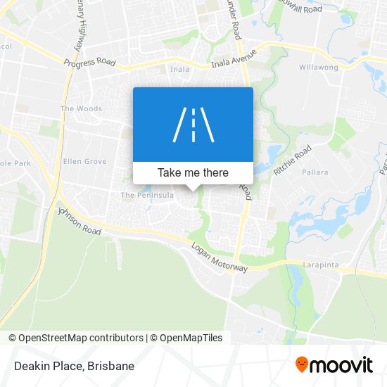 Mapa Deakin Place