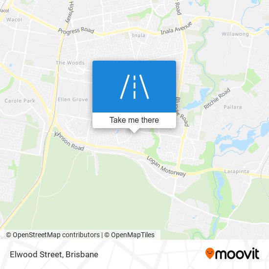 Mapa Elwood Street