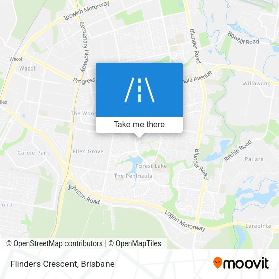 Flinders Crescent map