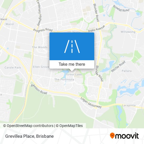 Mapa Grevillea Place