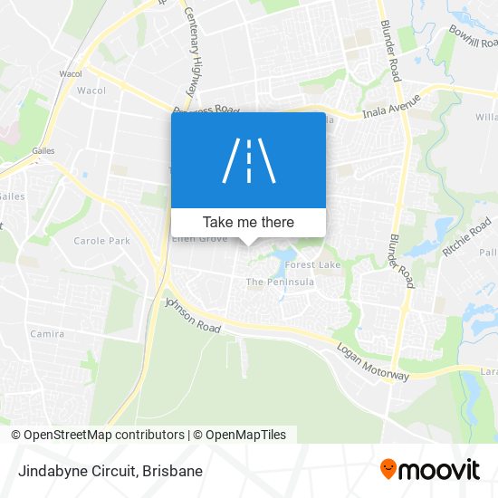 Mapa Jindabyne Circuit