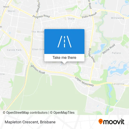 Mapa Mapleton Crescent