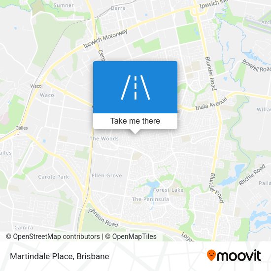Martindale Place map