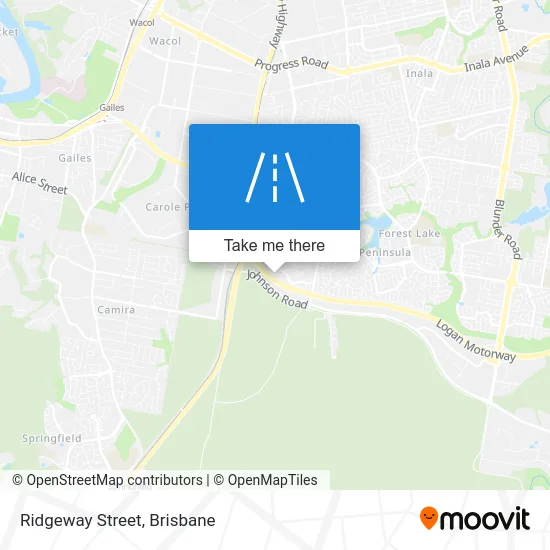 Mapa Ridgeway Street