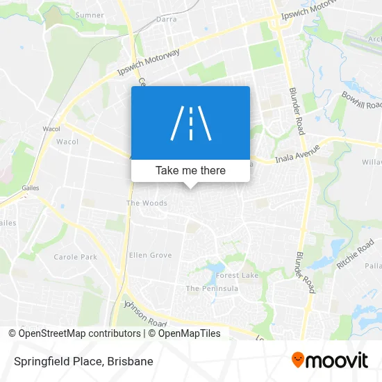 Mapa Springfield Place
