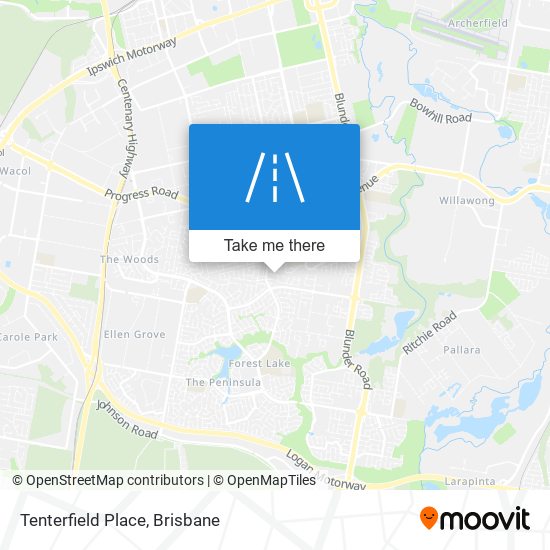 Mapa Tenterfield Place