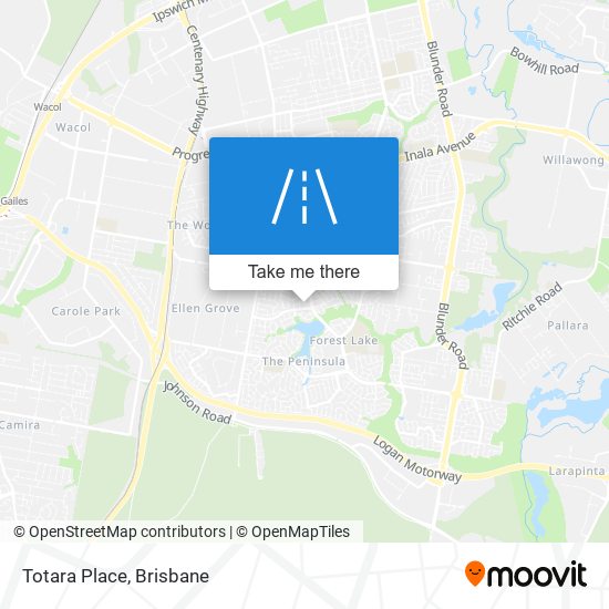 Totara Place map