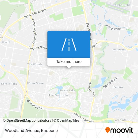 Woodland Avenue map