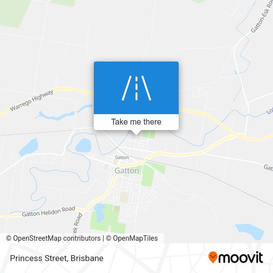 Princess Street map