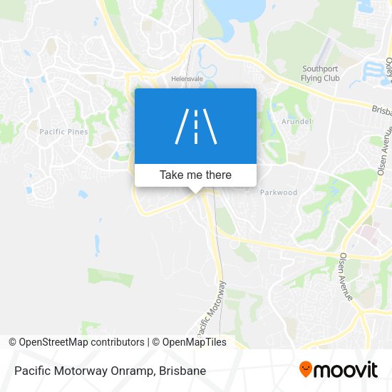 Pacific Motorway Onramp map