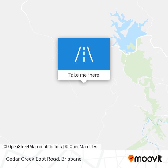 Cedar Creek East Road map
