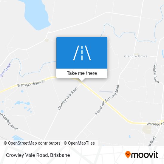 Crowley Vale Road map