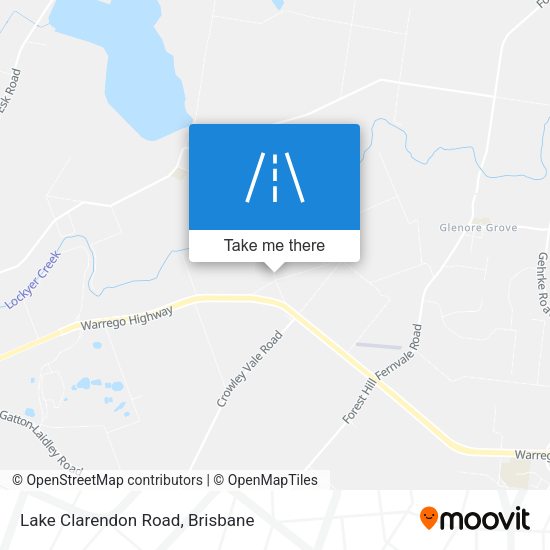Lake Clarendon Road map