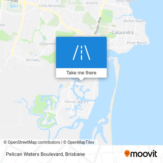 Pelican Waters Boulevard map