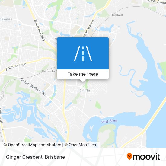 Ginger Crescent map