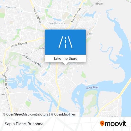 Sepia Place map