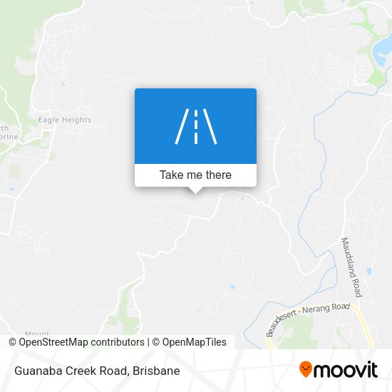 Guanaba Creek Road map