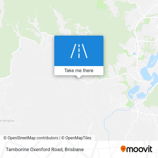 Tamborine Oxenford Road map