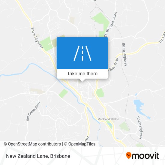 New Zealand Lane map