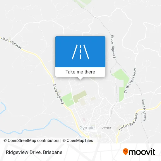 Mapa Ridgeview Drive