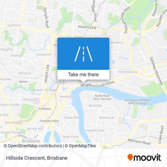 Hillside Crescent map