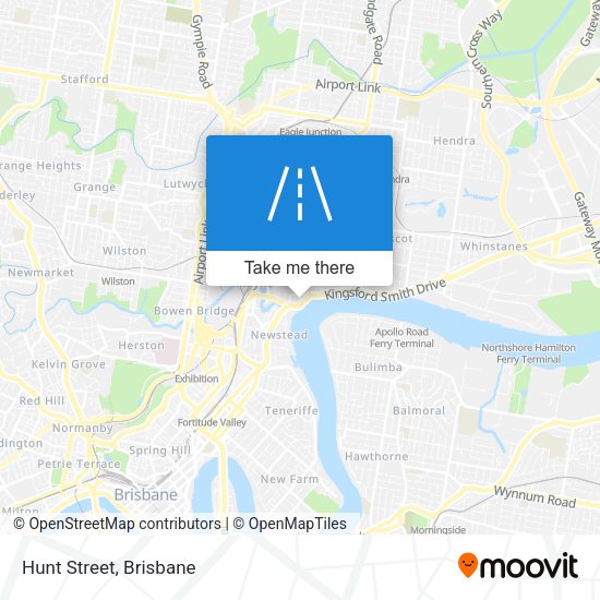 Hunt Street map