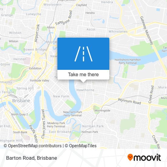 Barton Road map