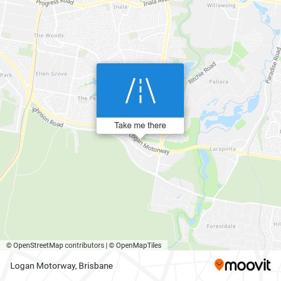 Mapa Logan Motorway