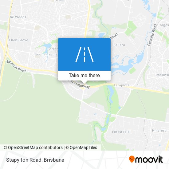 Stapylton Road map