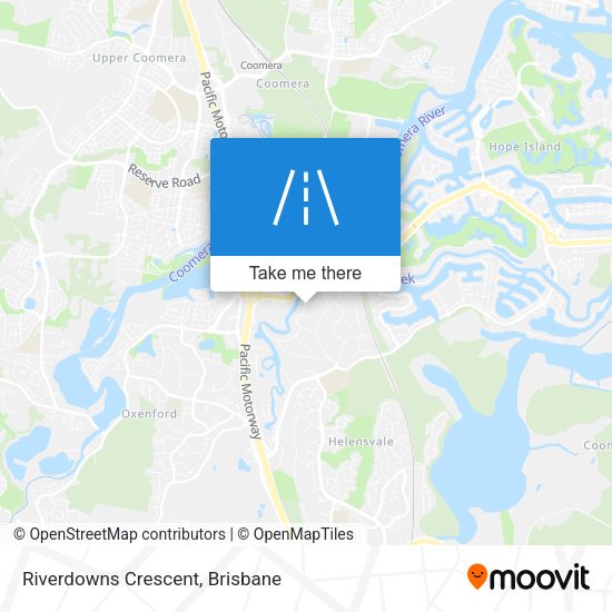 Riverdowns Crescent map