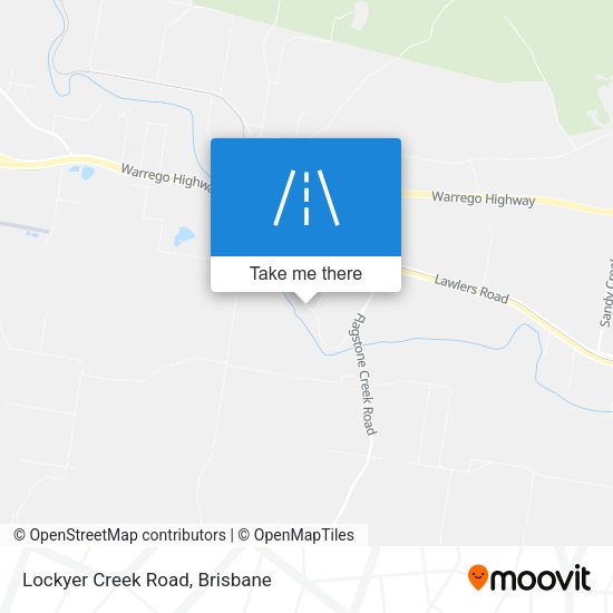 Lockyer Creek Road map