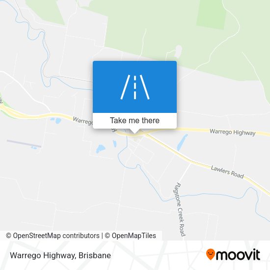 Warrego Highway map